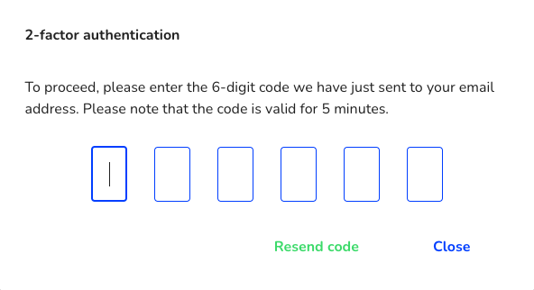 2-factor authentication