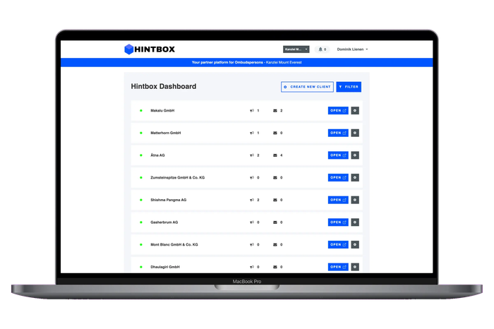 Personal access to the partner solution